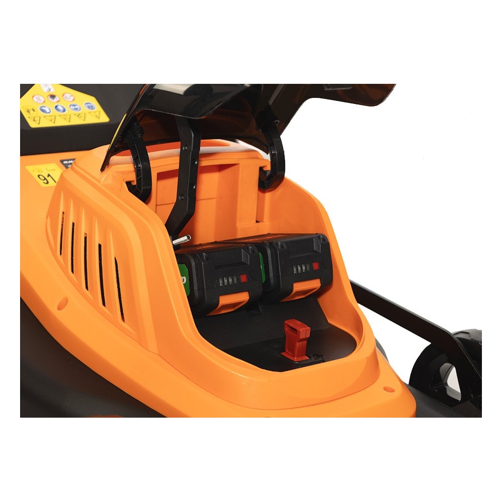 CORTACESPED BATERÍA ANOVA E-PLUS 20V - 43CM - INCLUYE 2 BATERIAS 4AH Y CARGADOR DOBLE