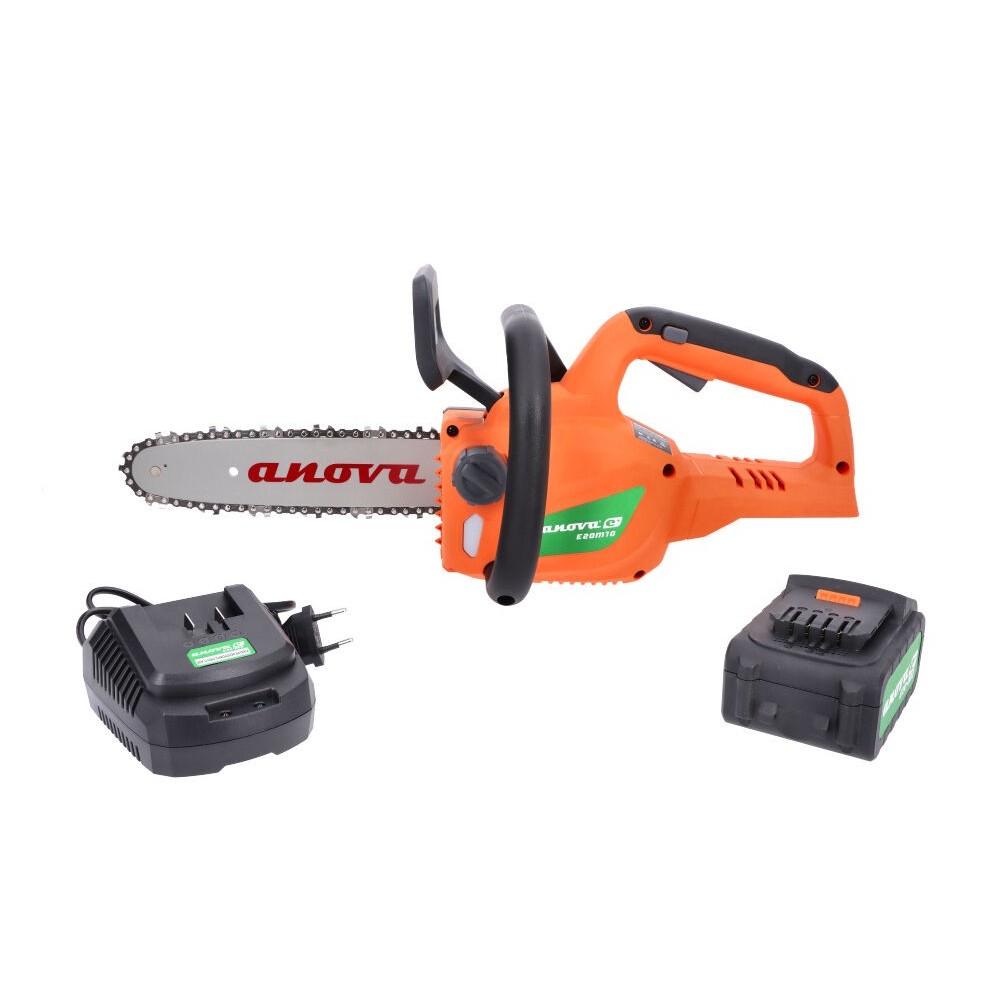 MOTOSIERRA BATERÍA ANOVA E-PLUS 20V 10" - INCLUYE 1 BATERIA 4,0AH Y CARGADOR