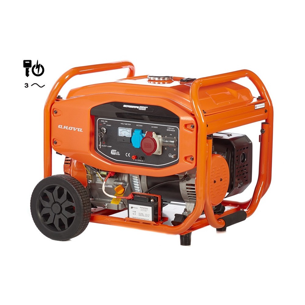GENERADOR GASOLINA TRIFASICO 7000W / 8.75 KVA - 8.6A