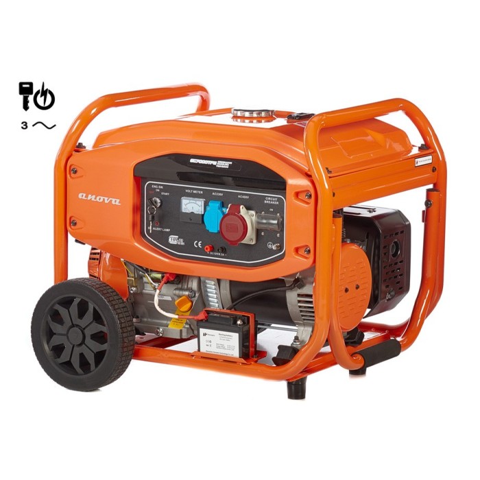 GENERADOR GASOLINA TRIFASICO 7000W / 8.75 KVA - 8.6A