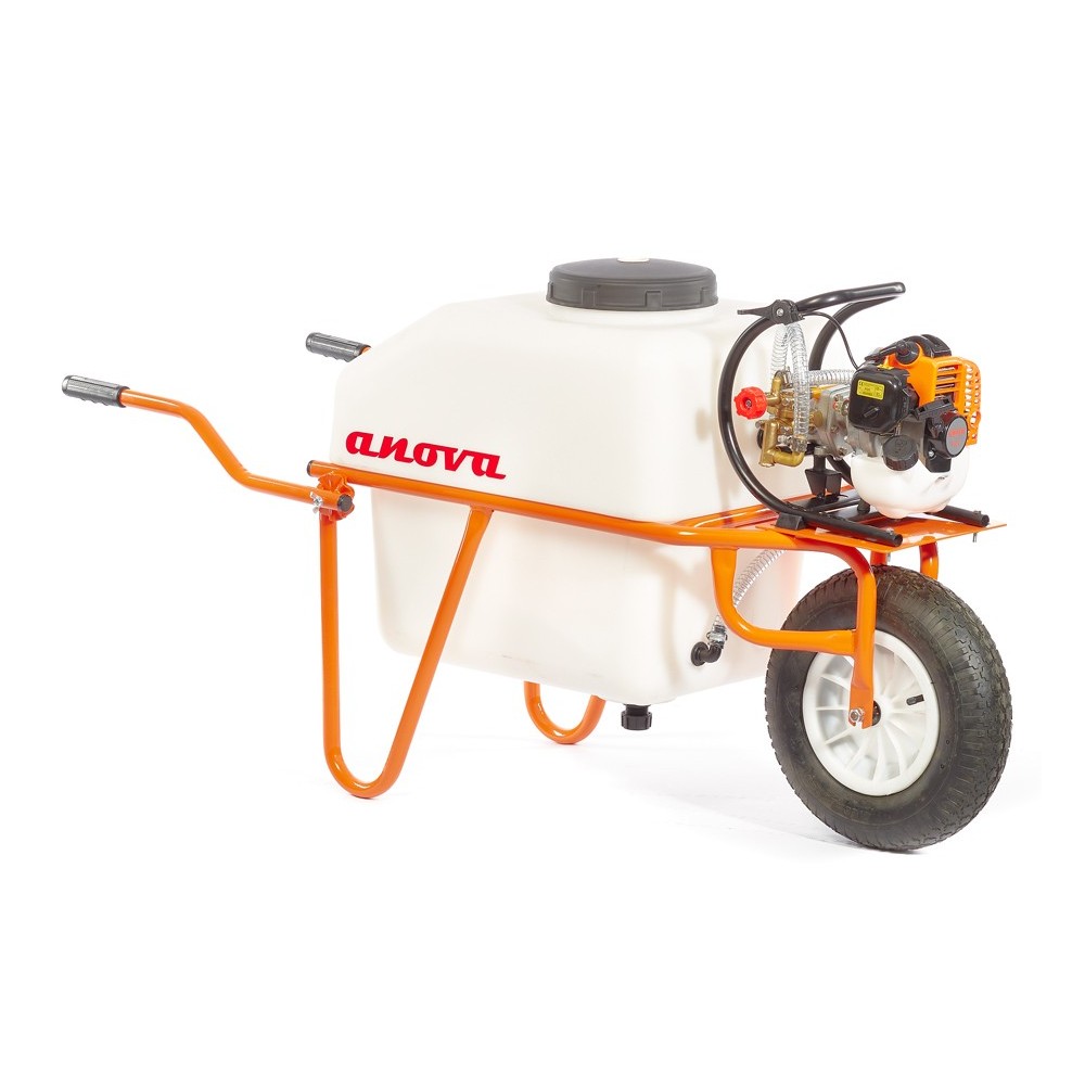 CARRETILLA PULVERIZADOR 100L BOMBA ANOVA 2T 26cc