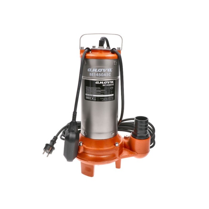 BOMBA ELECTRICA SUMERGIBLE AGUAS SUCIAS 1100W 430L/M - CUCHILLA