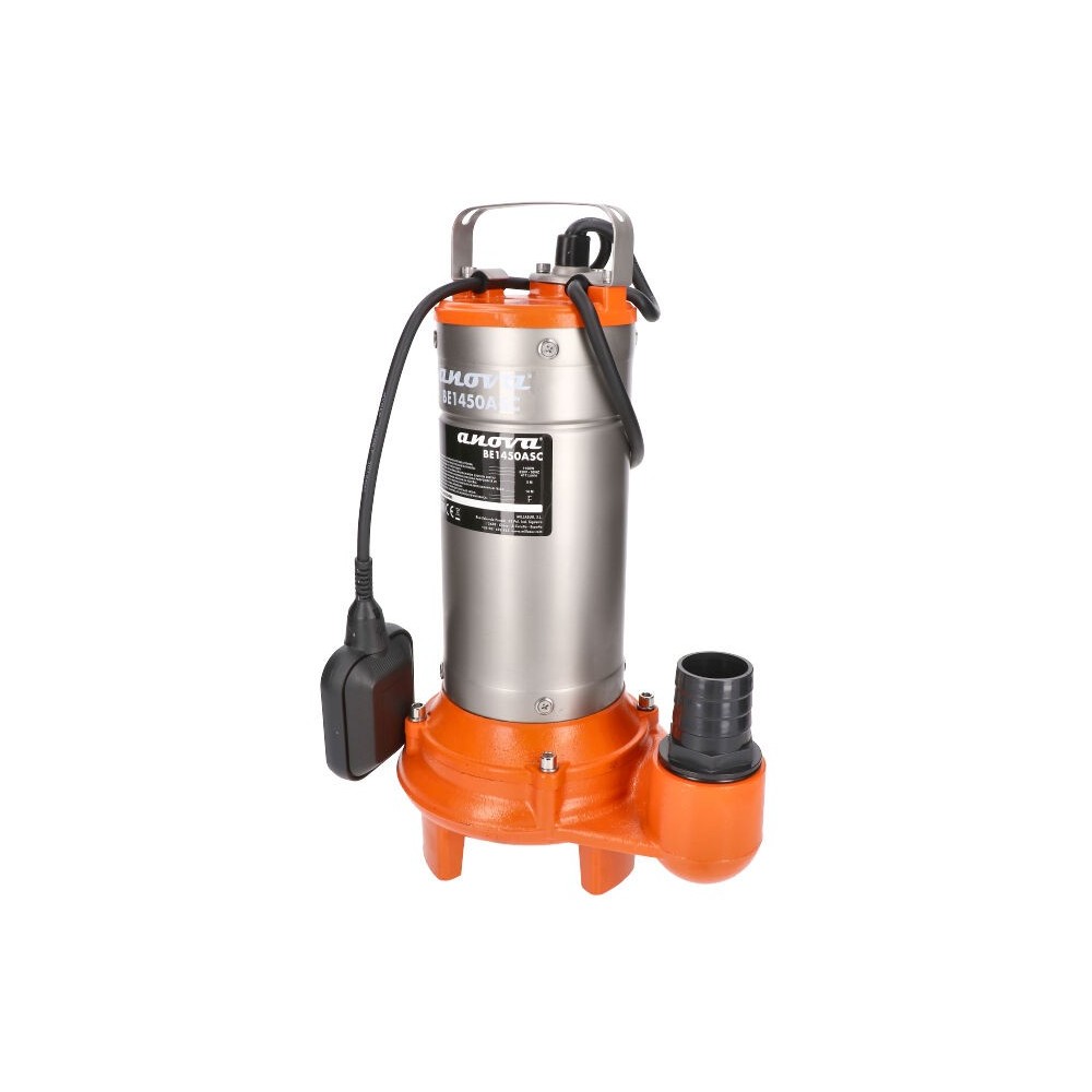 BOMBA ELECTRICA SUMERGIBLE AGUAS SUCIAS 1100W 430L/M - CUCHILLA
